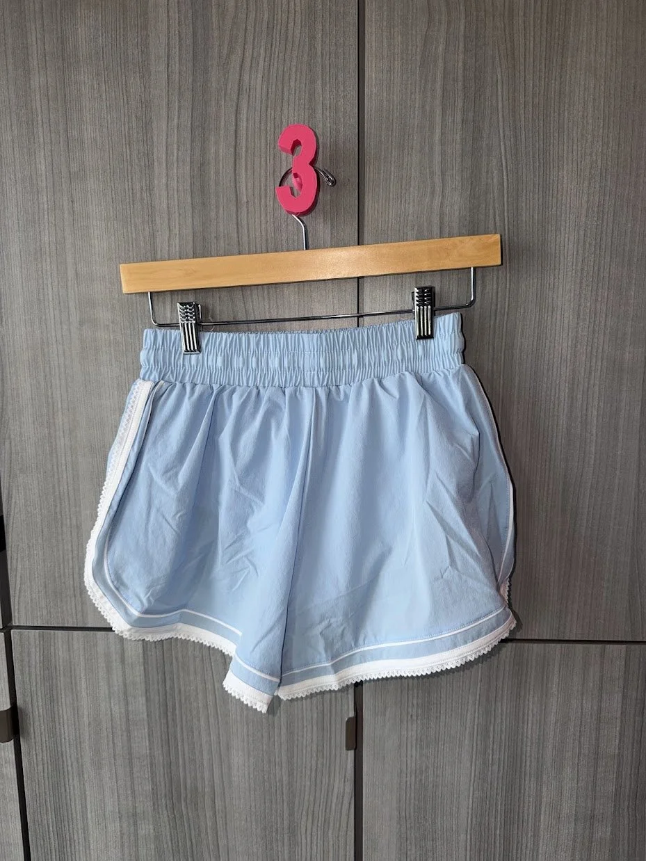 Lace Trim Running Shorts
