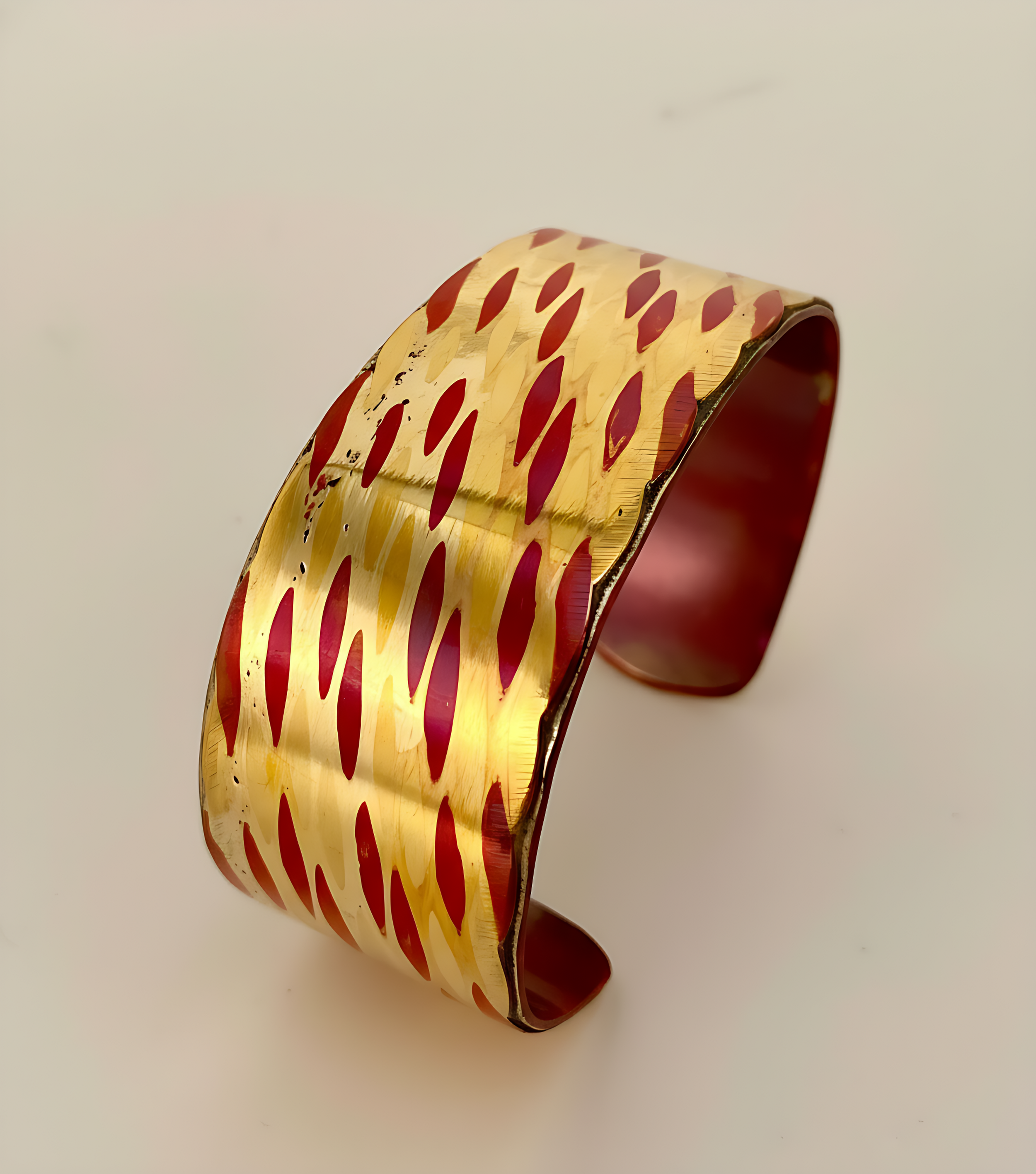 Soldered Mokume Cuff Tri-Color