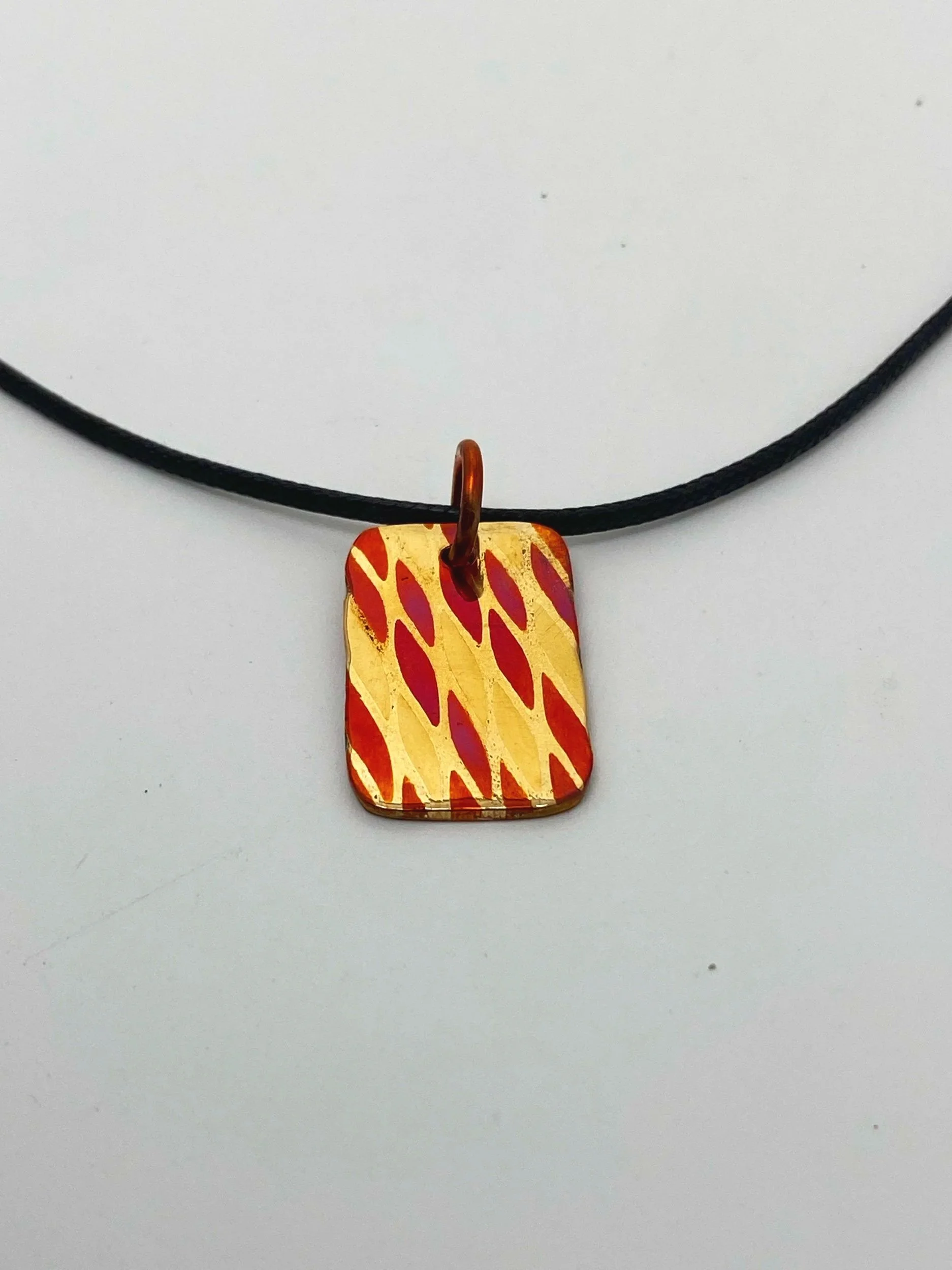 Soldered Mokume pendant