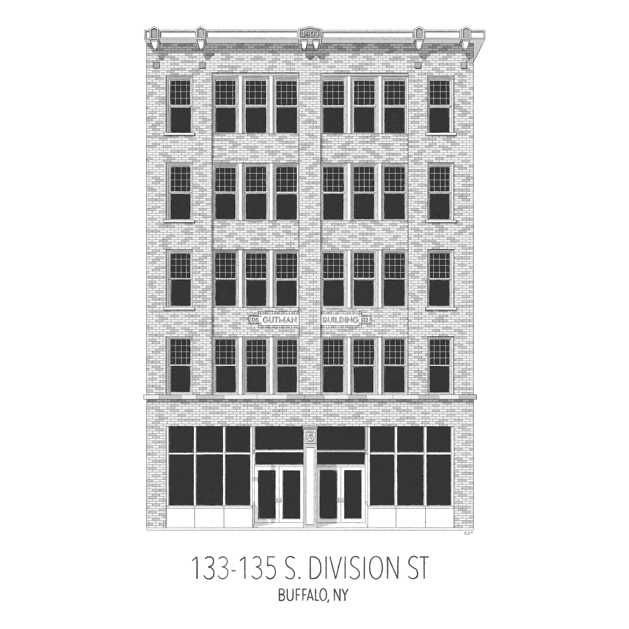 133-135 S. Division Street "Gutman Building" - Buffalo, NY
