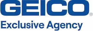 GEICO logo with the text 'Exclusive Agency' underneath.
