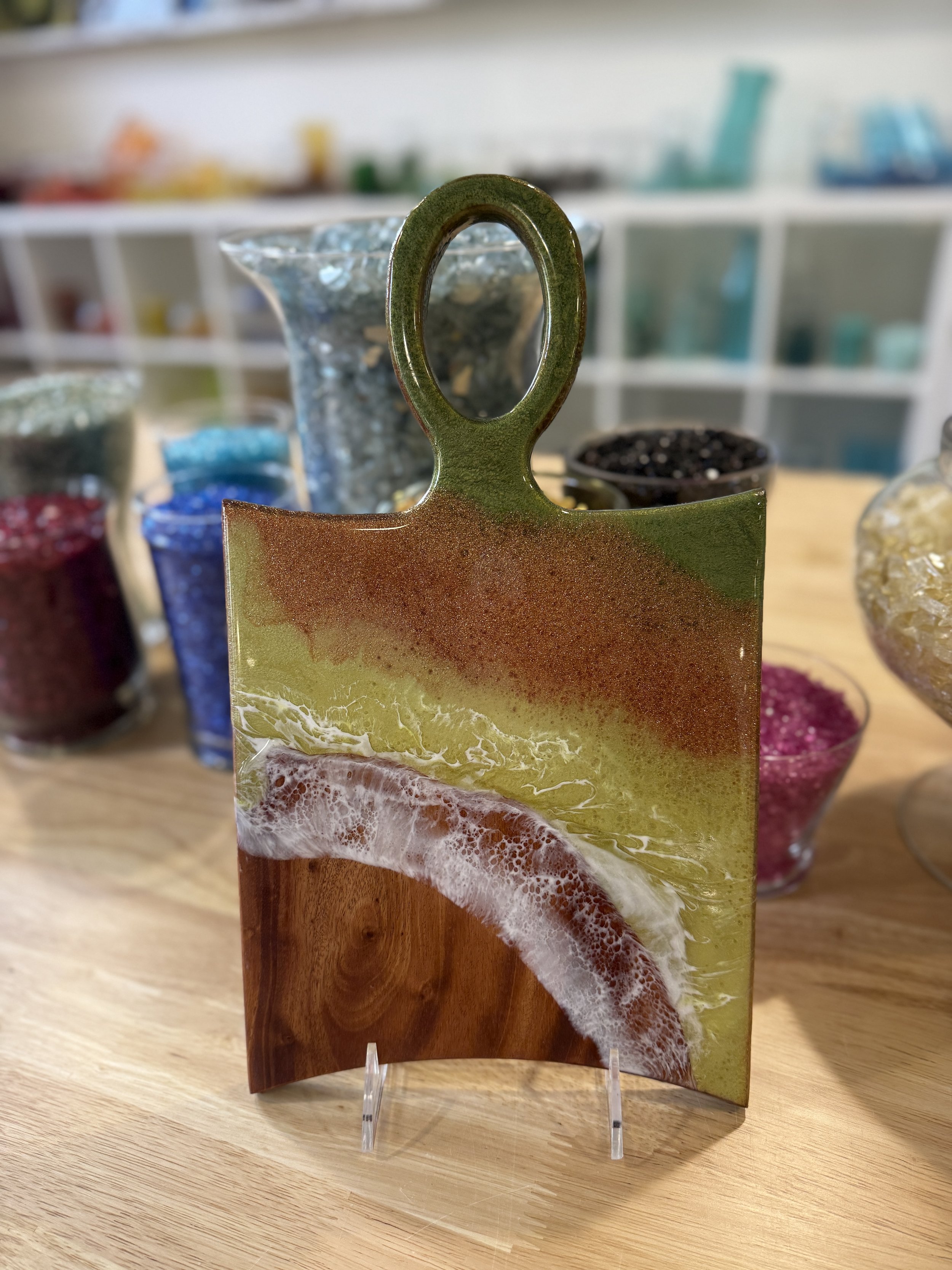 Functional Wood Resin Art - Charcuterie Boards