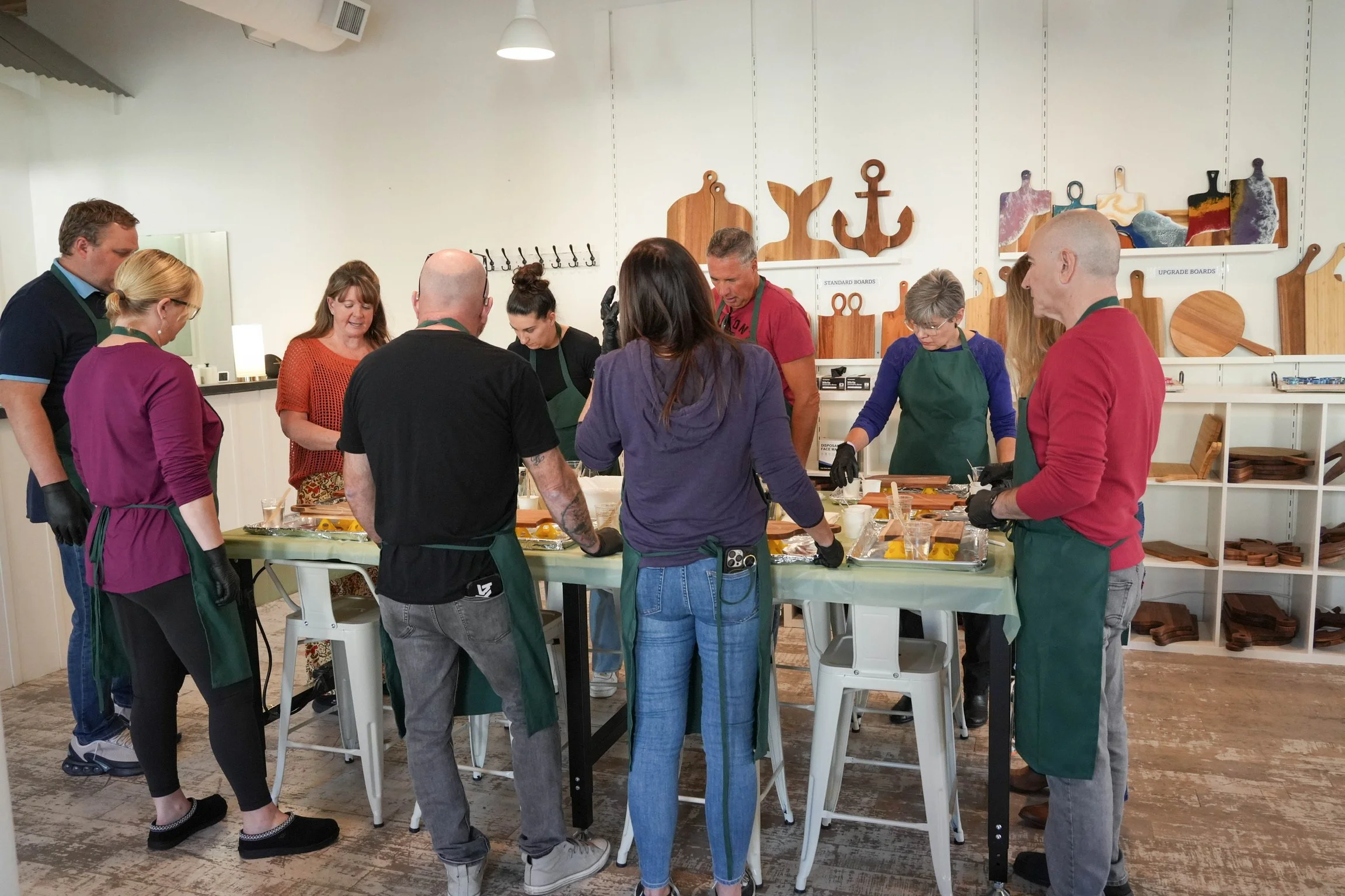 Resin wood charcuterie board DIY workshop - activity/event/private party