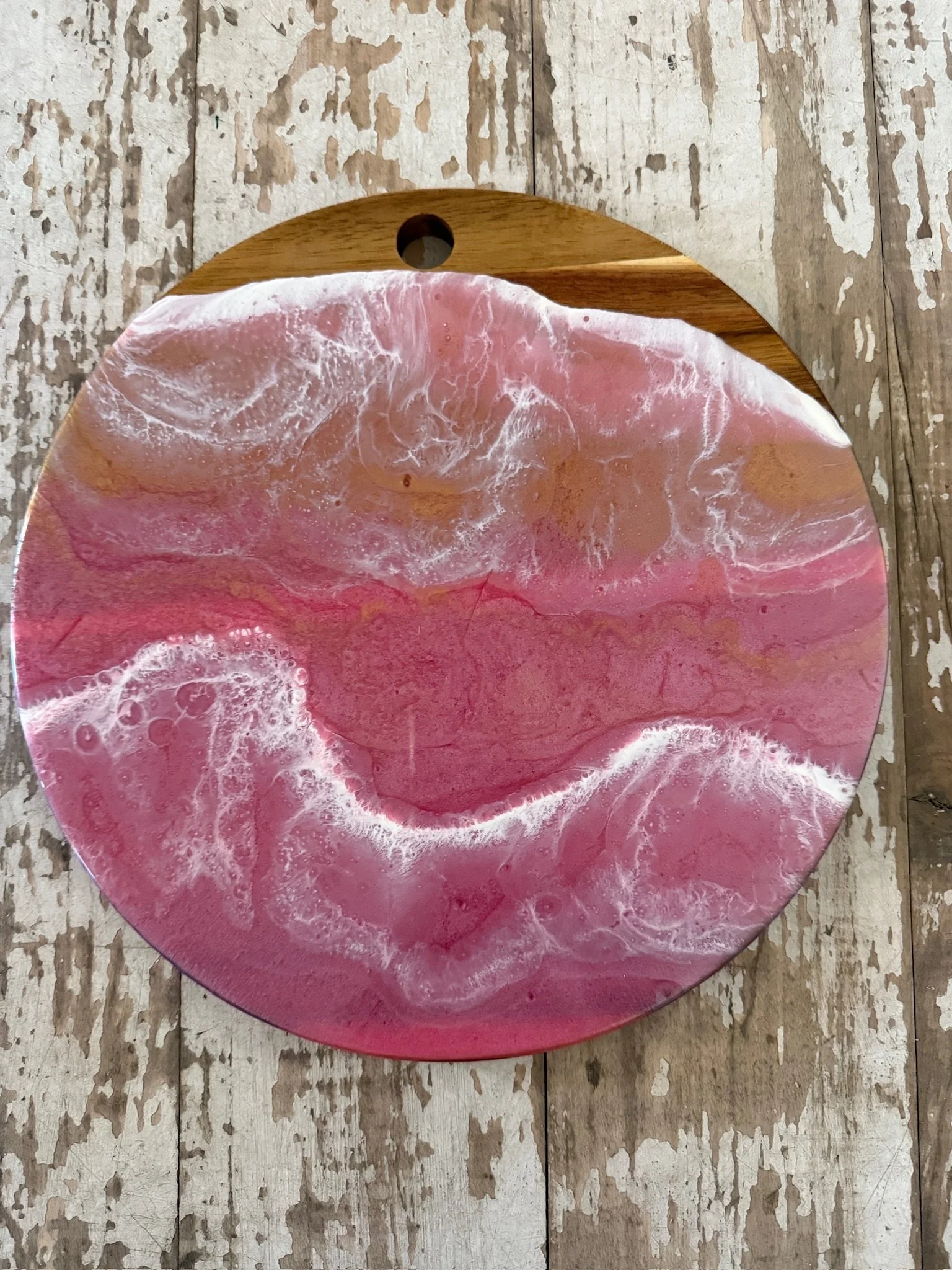 Wood Resin Art - functional Charcuterie board