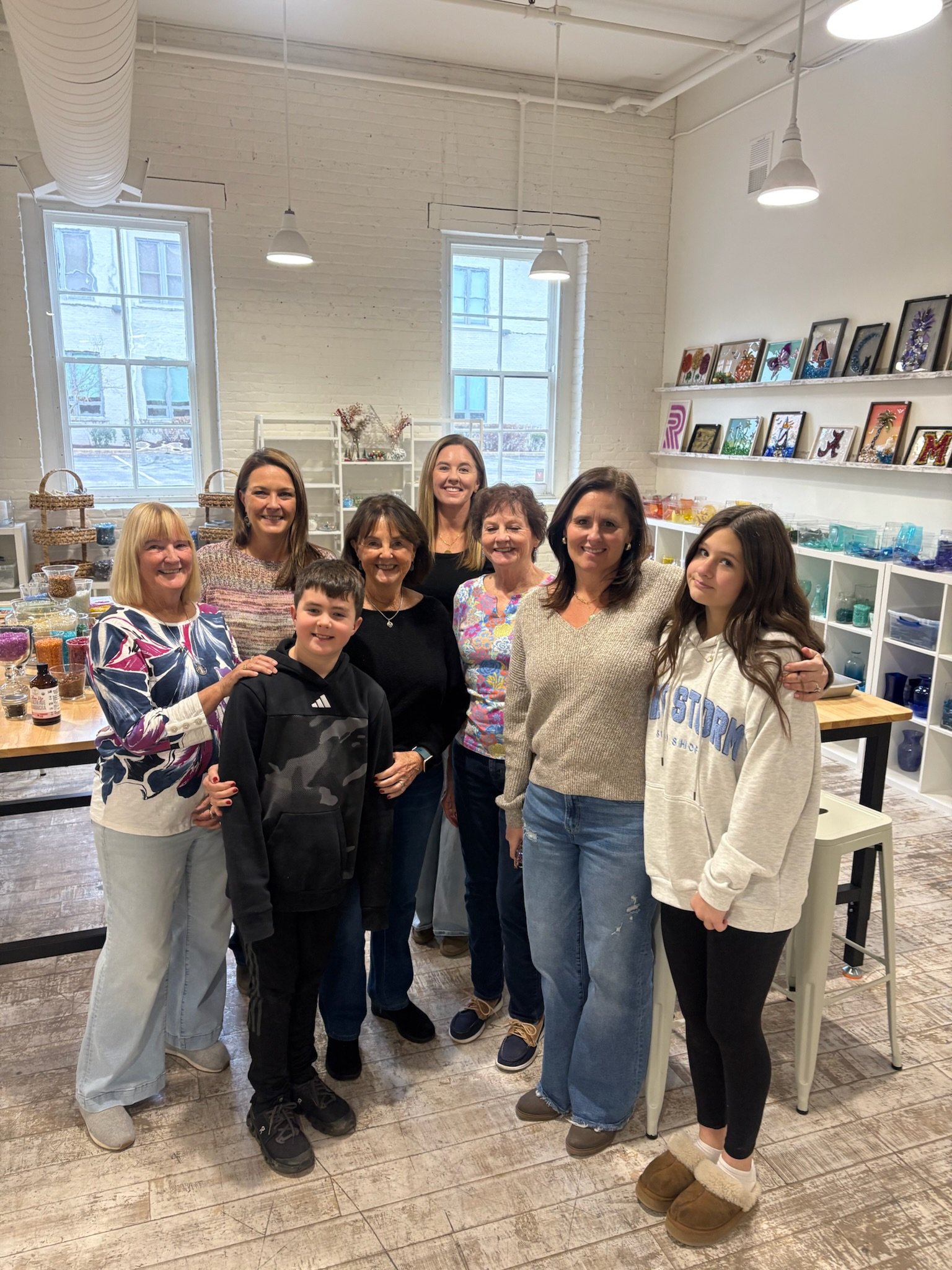 Family fun outing for Resin Glass Workshop - activity/event/private party