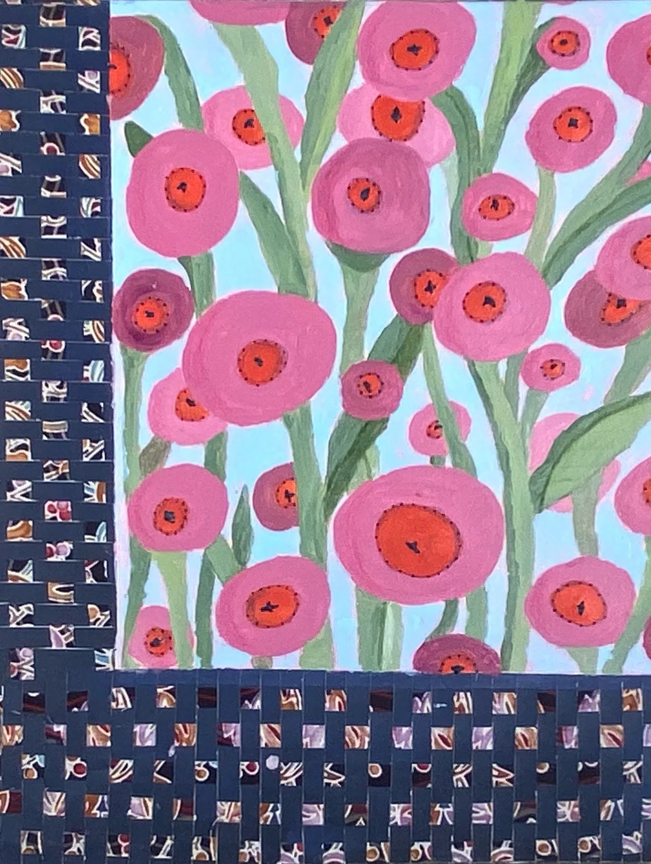 Round Floral 8" x 10"