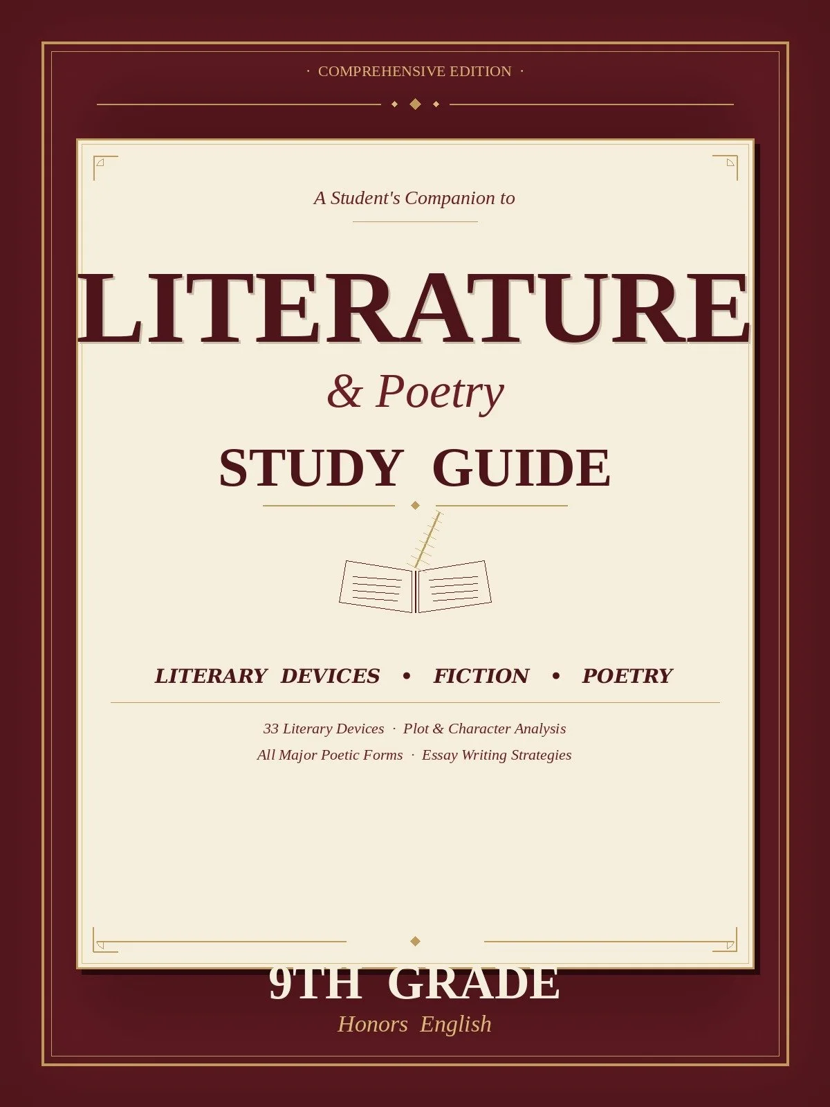 9th Grade Honors Literature Study Guide (Literary Devices)