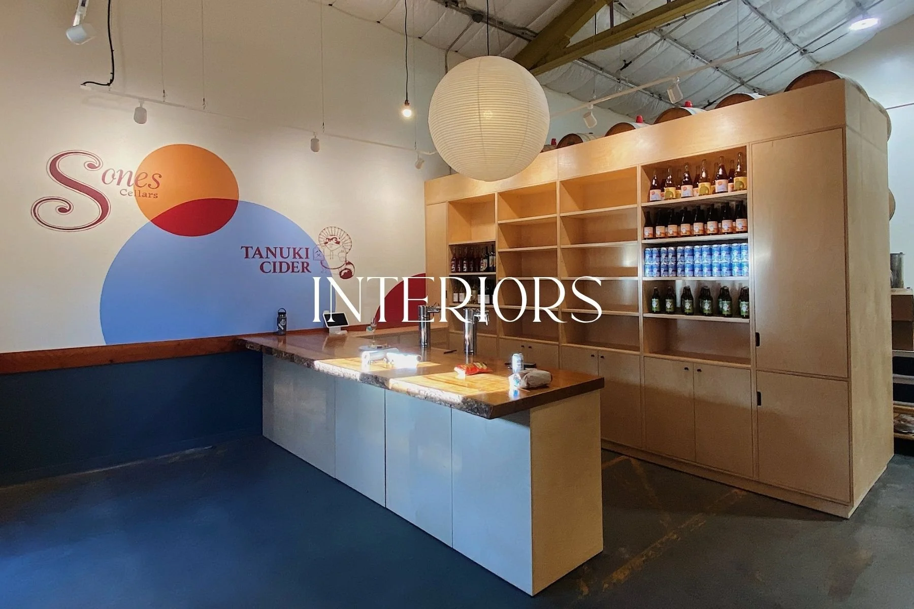 Built-in shelving for Santa Cruz business