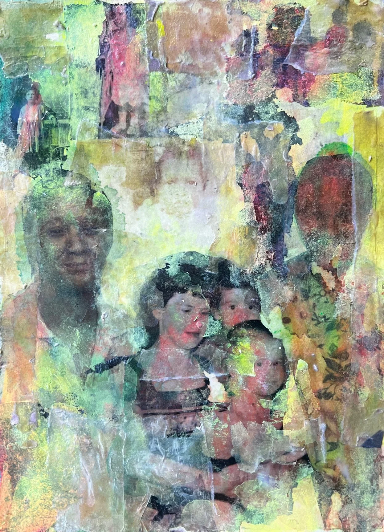 Patchwork, Mixed Media on Paper, 2024
