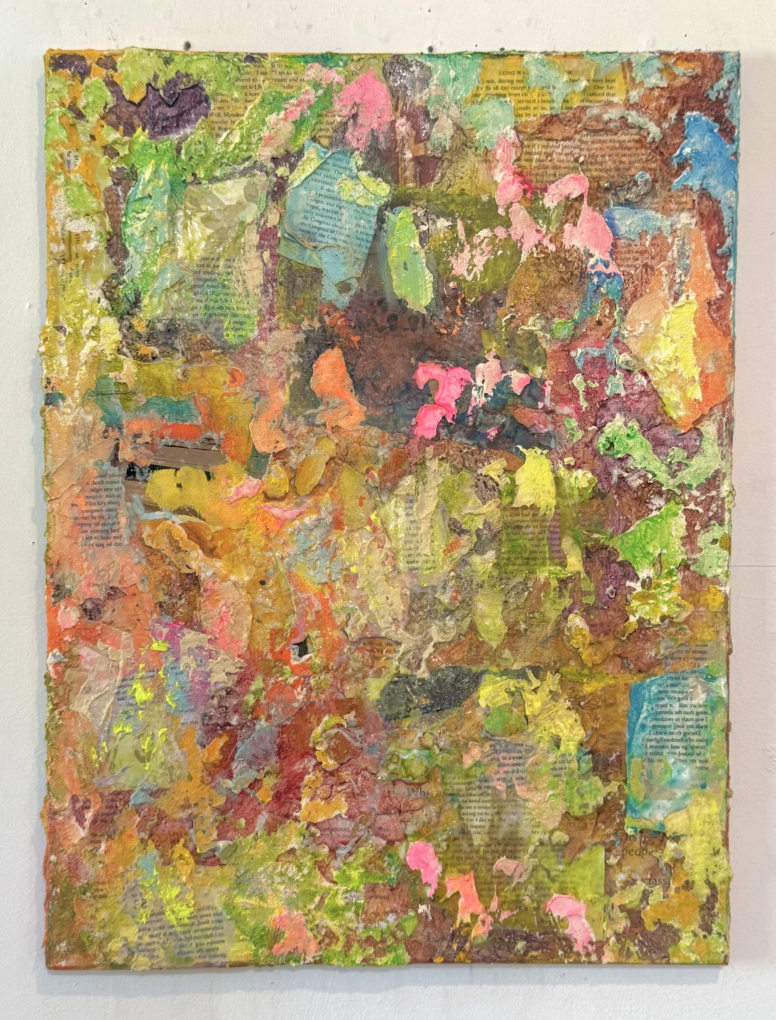 Erosion, Mixed Media on Canvas, 18" x 24," 2026