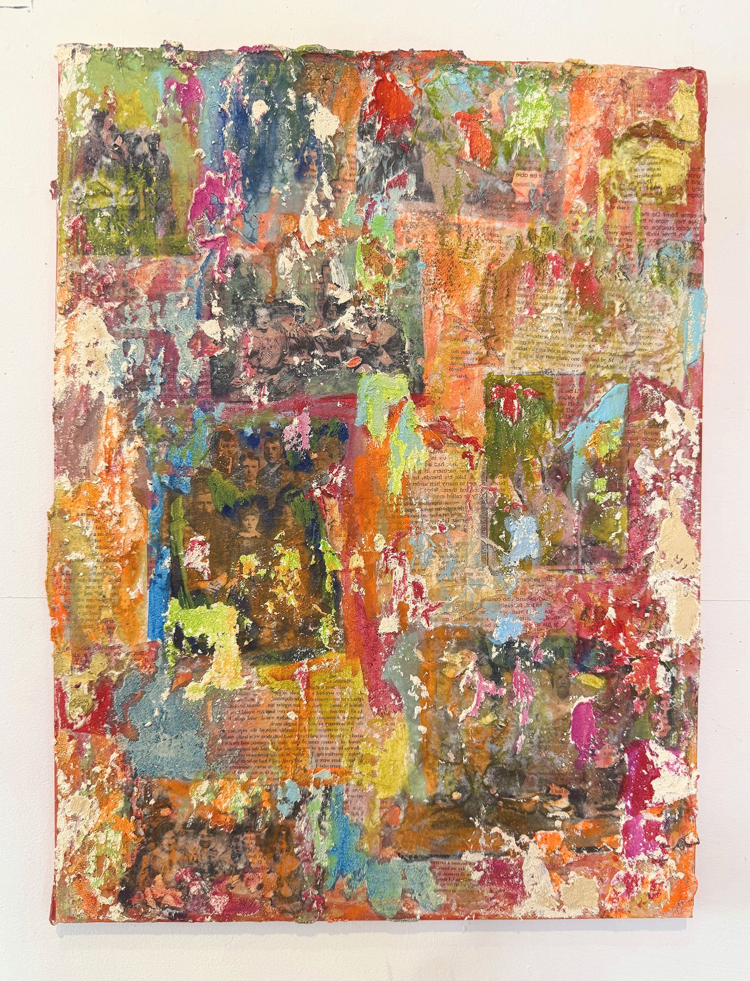 Rusted, Mixed Media on Canvas, 18" x 24," 2026