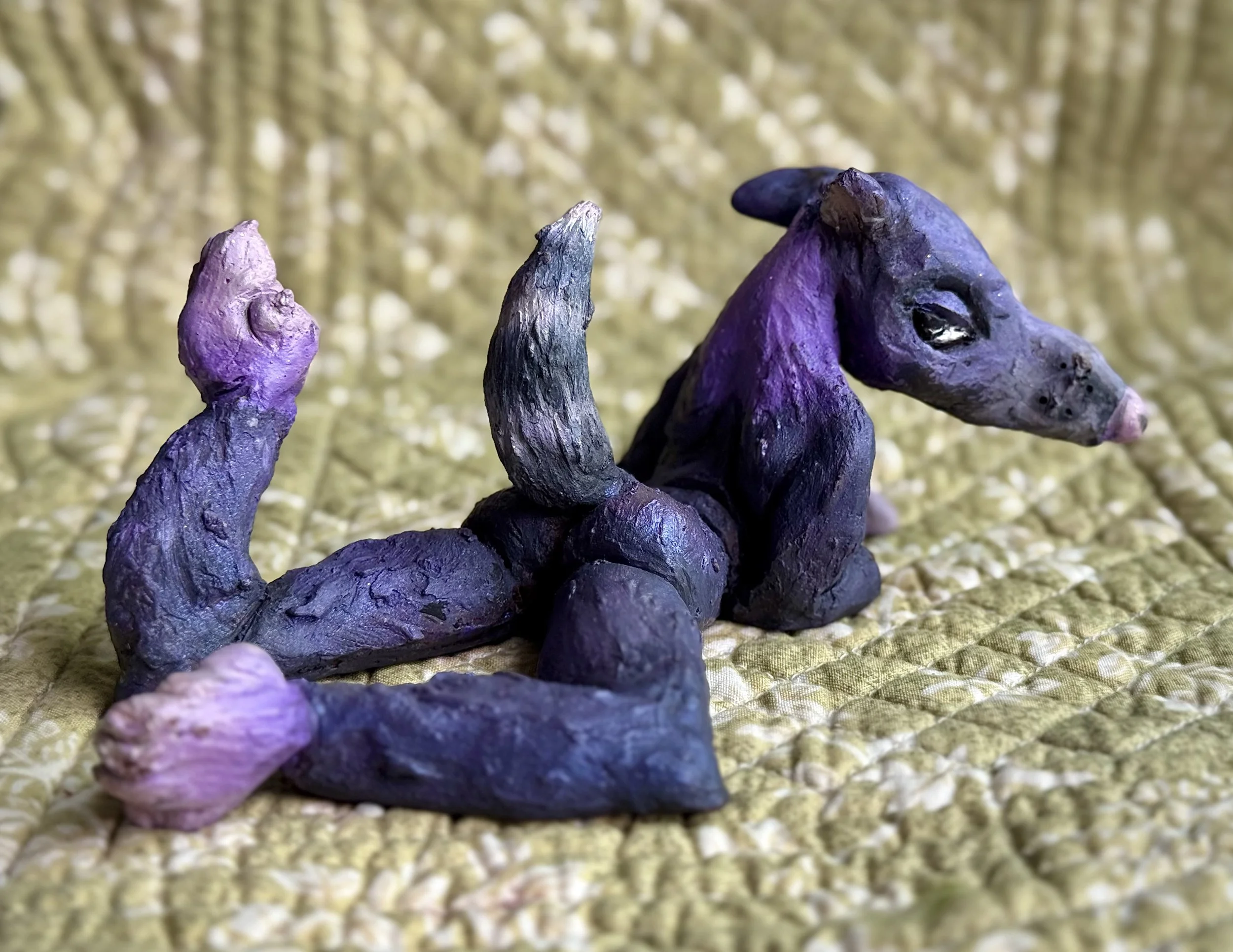 "RATDOG", ceramic & acrylic, 2024