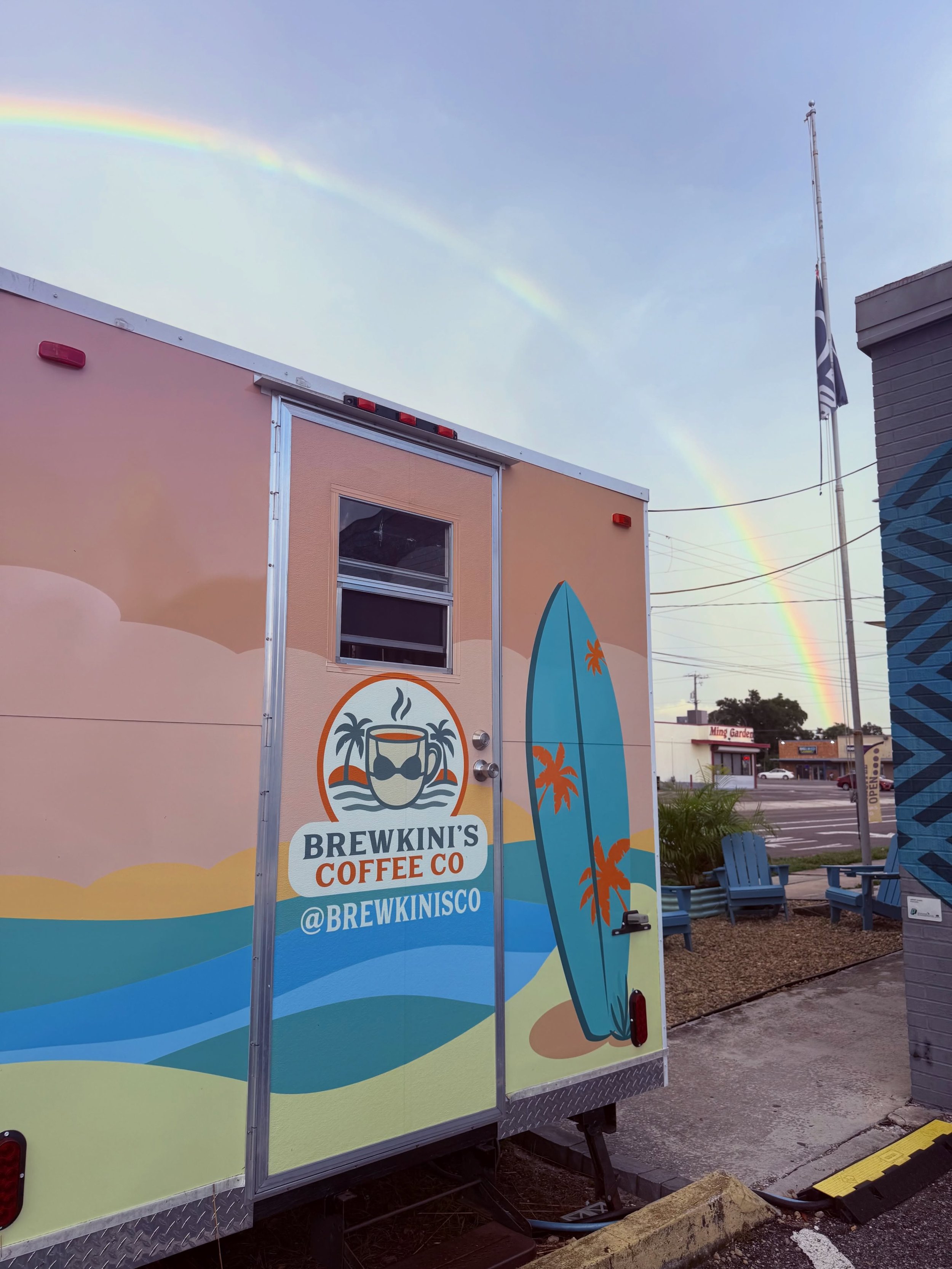 I don&rsquo;t know about you, but that looks like a sign to me 🌈☕️

The universe is saying BrewKini&rsquo;s Co. is open and ready to serve you island style with a smile.

📍 Shuffle Tampa Heights
⏰ Friday: 7 AM&ndash;11 AM
⏰ Saturday &amp; Sunday: 9