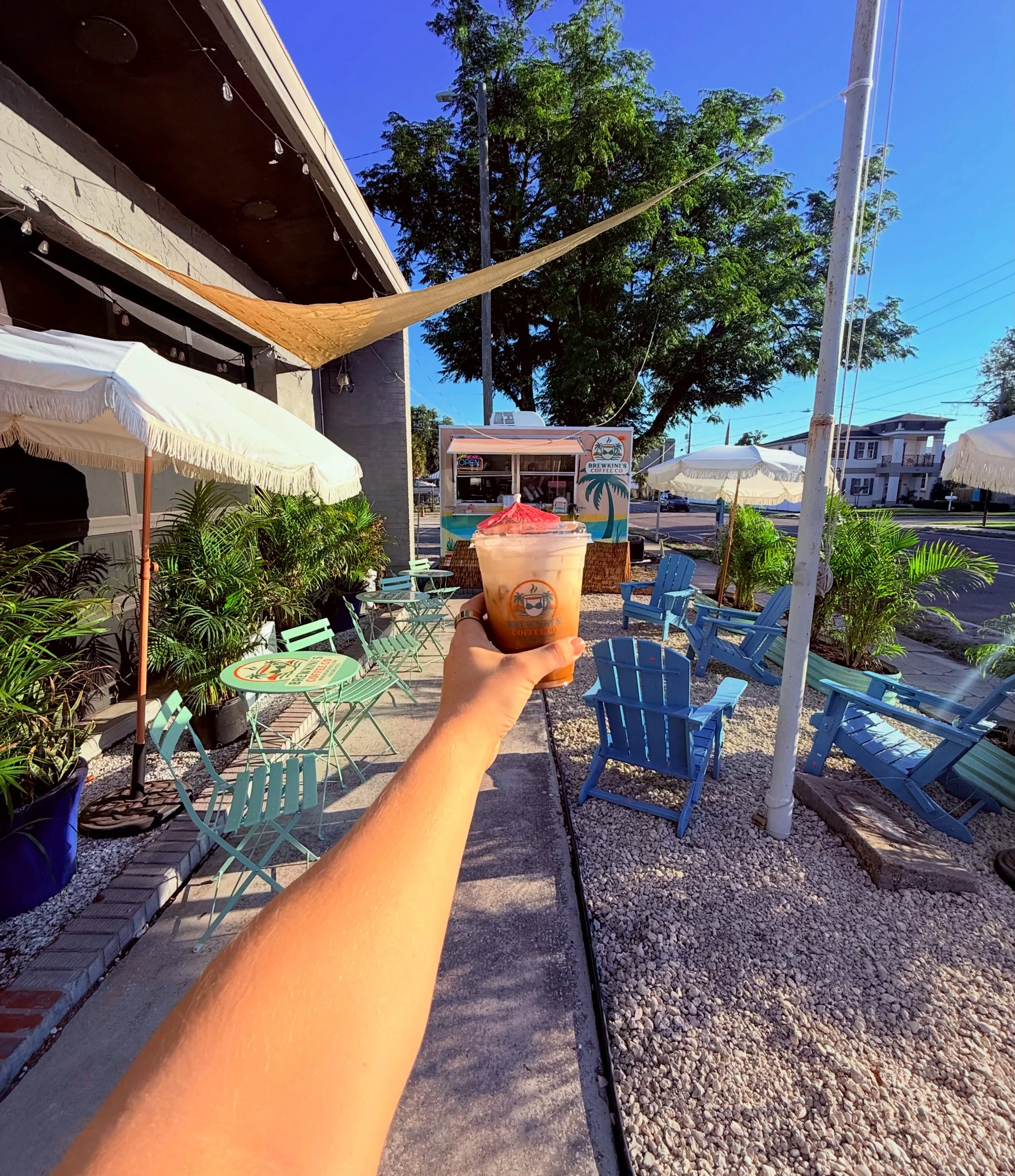Anyone else craving a Golden Sunset with a little cream floater? ☀️🤍

No? Just me? 😏

#brewkinisco #coffeetrailer #tampacoffee #coffee #tampa