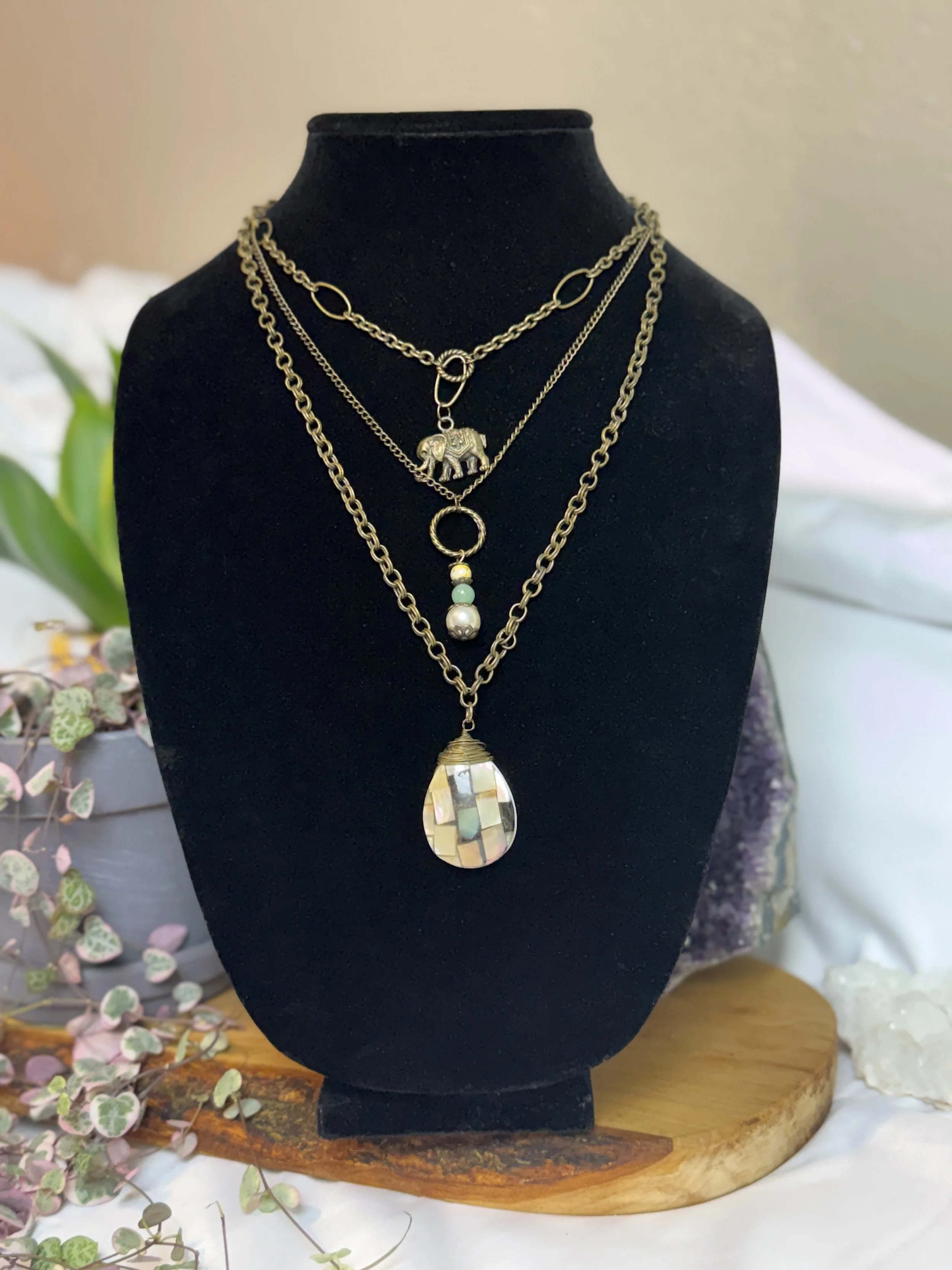 Layered Elephant Beach Necklace