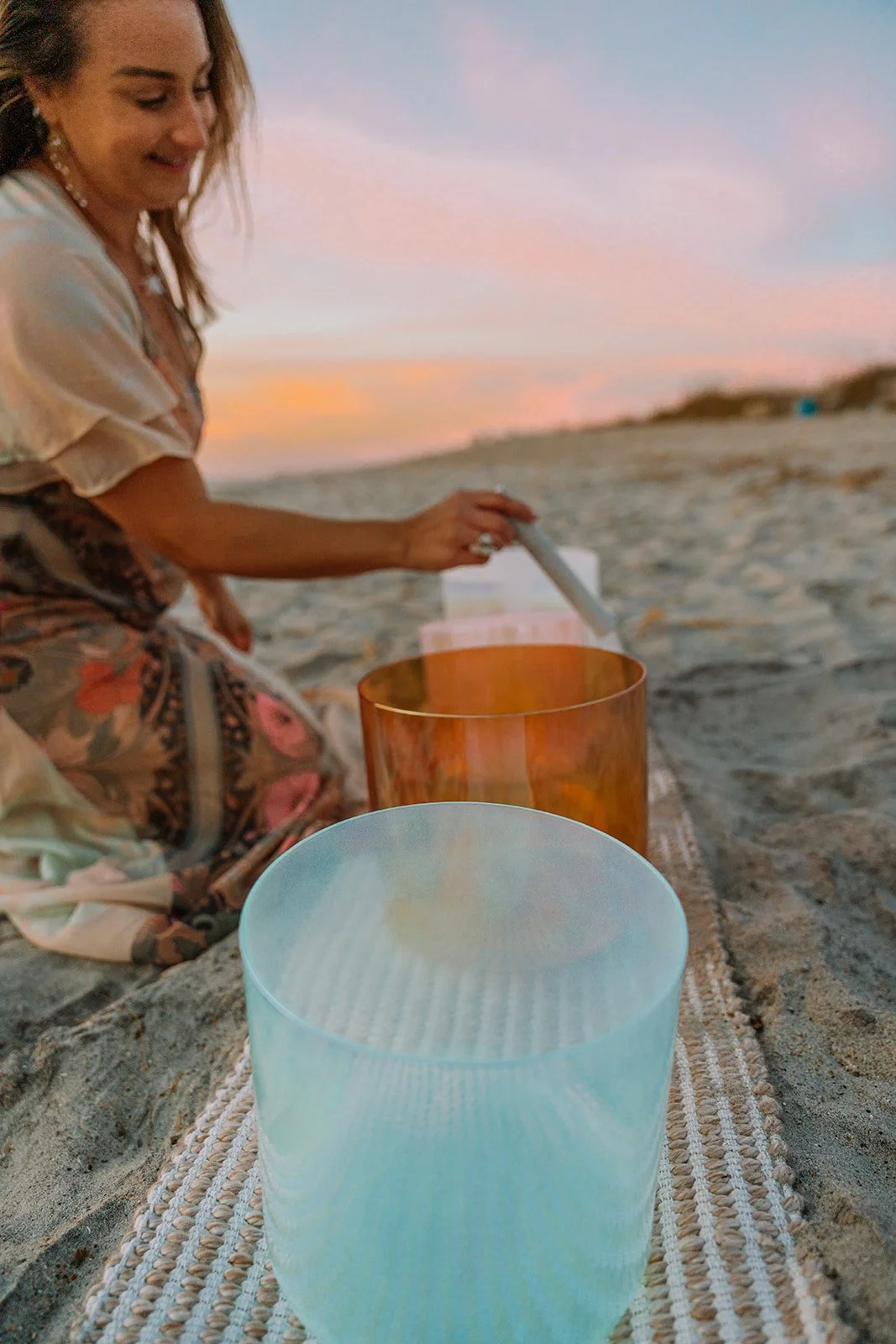 ANGEL HARMONY ATTUNED ETHEREAL CRYSTAL QUARTZ SOUND BOWLS, 528 hZ TUNING 