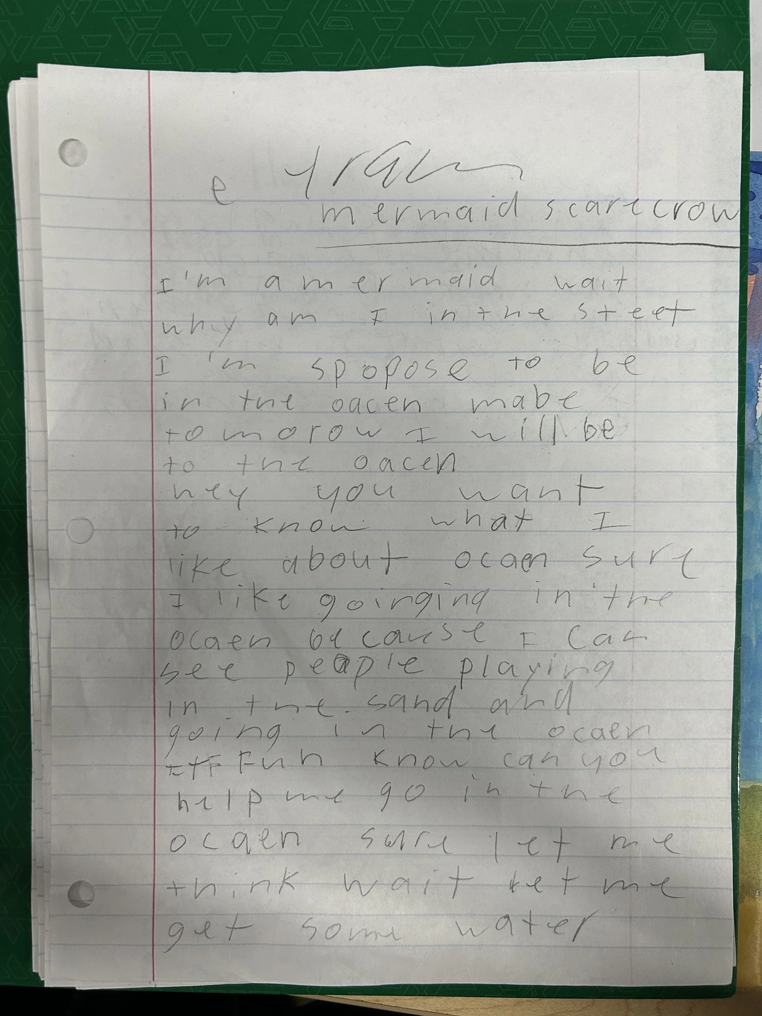 Eyram Sedjro MERMAID SCARECROW1 handwritten IMG_3628.JPG
