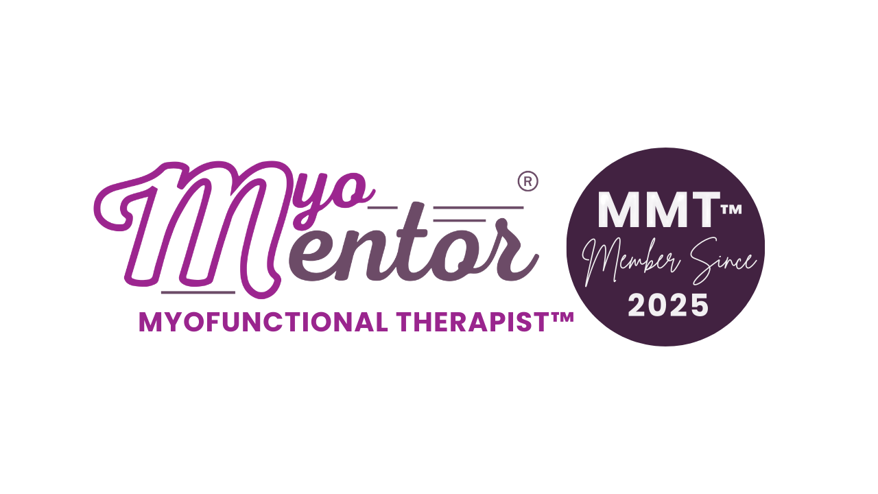 Emblem for Myo Mentor to signify completion of the myofunctional therapy certification.