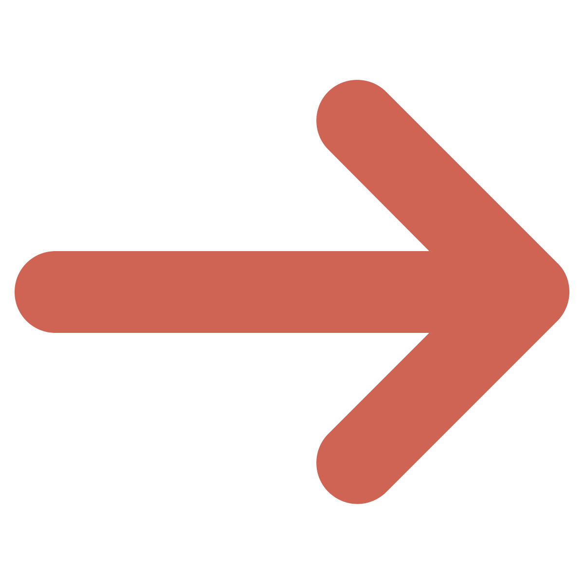 Rightward pointing arrow in a reddish-brown color on a black background.