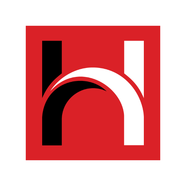 Hogan Assessment Suite - leadership assessment and more. Black and white stylized H on a red background