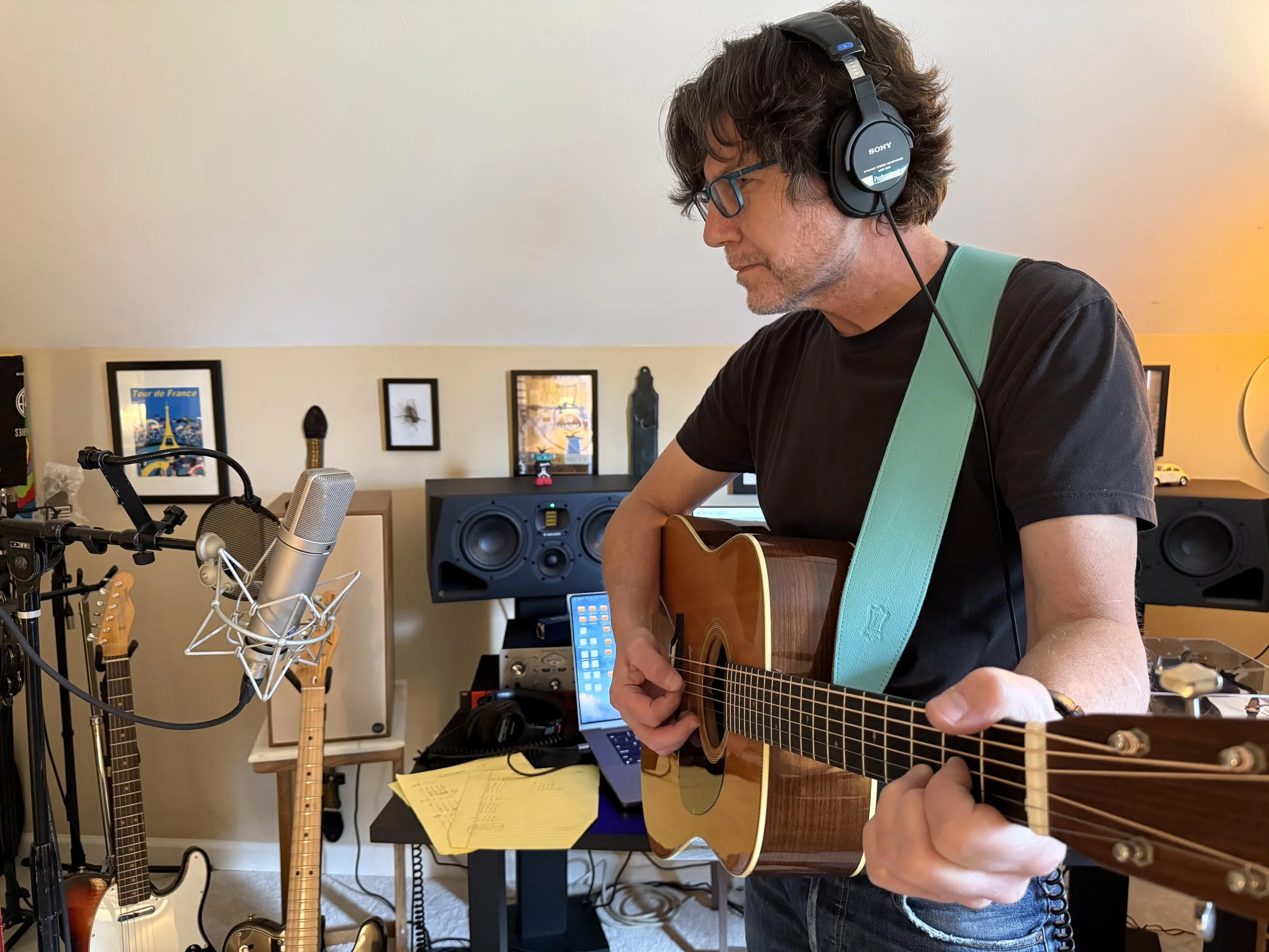 Recording "Serendipity" Rhythm Guitar Tracks