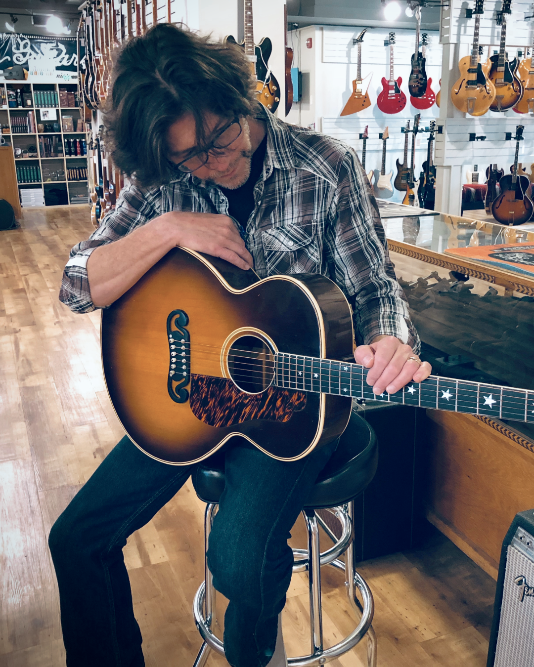 Gary at Gruhn Guitars in Nashville, TN. 
