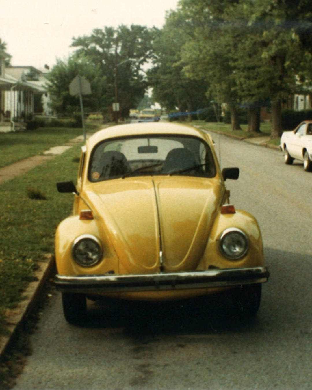 Gary's first car, a 1974 Volkswagen Beetle.