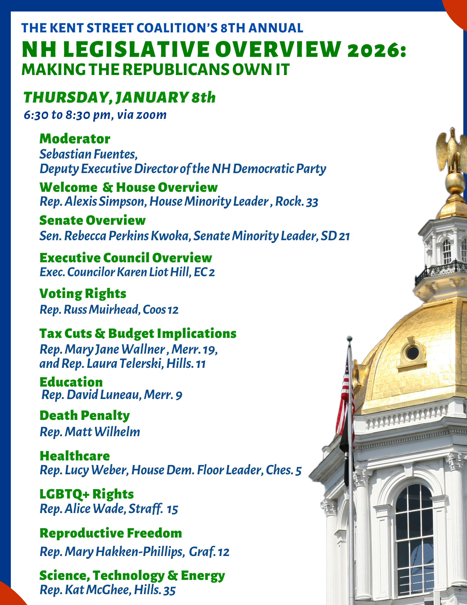 Kent Street Coalition: 8th Annual Legislative Overview