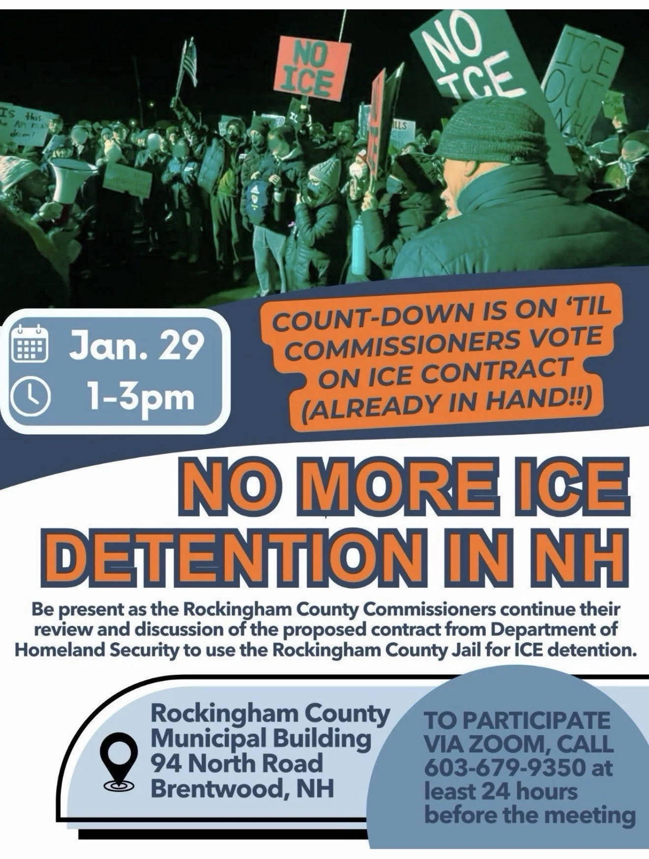 NO MORE ICE DETENTION IN NH