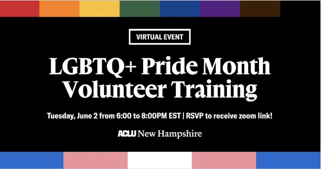 LGBTQ+ Pride Month Volunteer Training