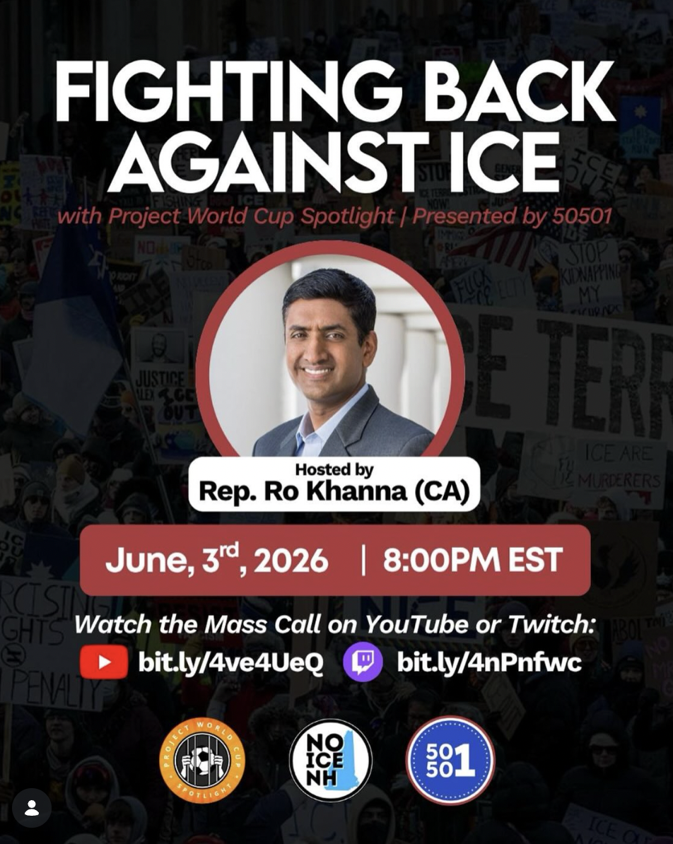 Fighting Back Against ICE Livestream w/ Rep. Ro Khanna