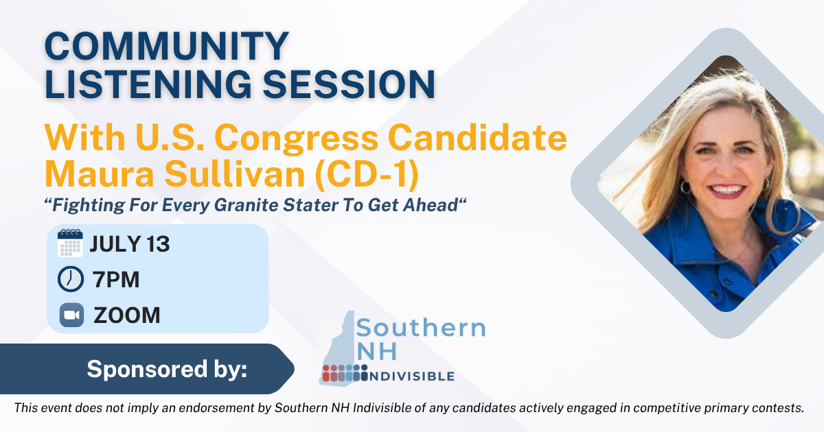 Community Listening Session with Maura sullivan