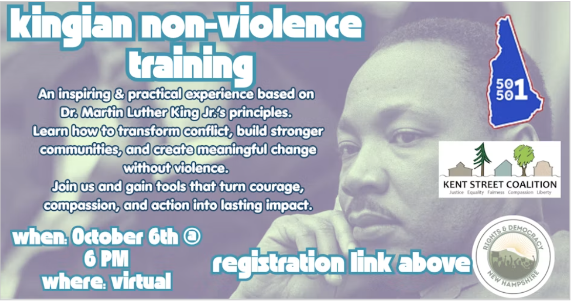 RAD New Hampshire/NH 50501: Kingian Nonviolence Training