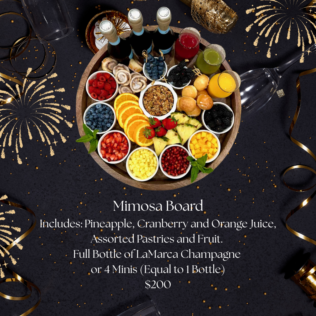 New Years Day Mimosa Board