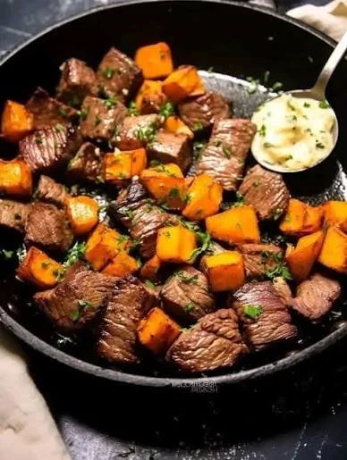 GYM FIT Steak and Cajun Sweet Potatoes (GF)(DF)