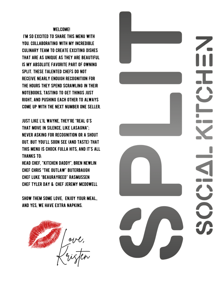 Menu — SPLIT Social Kitchen