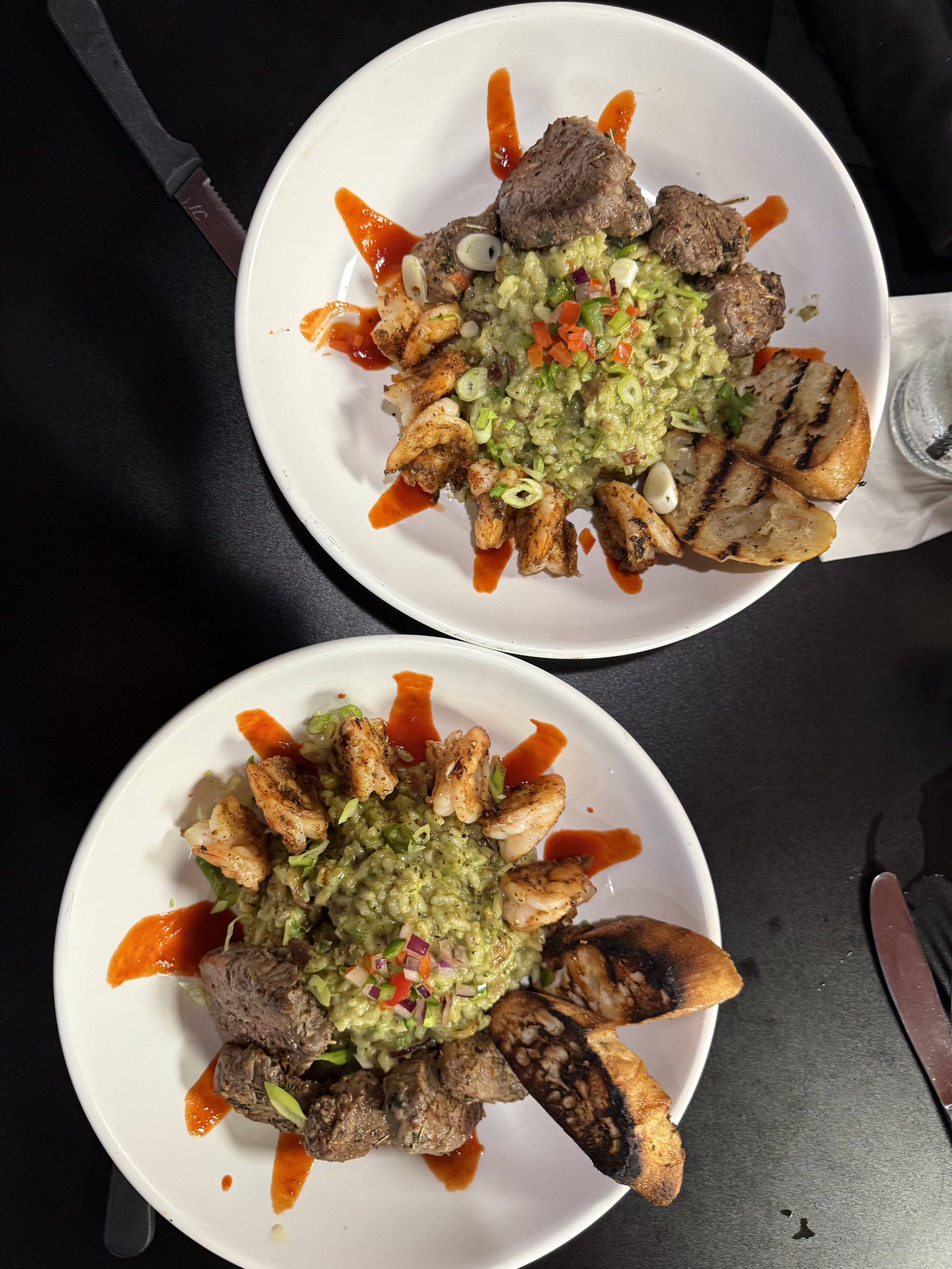 Poblano Risotto With Steak