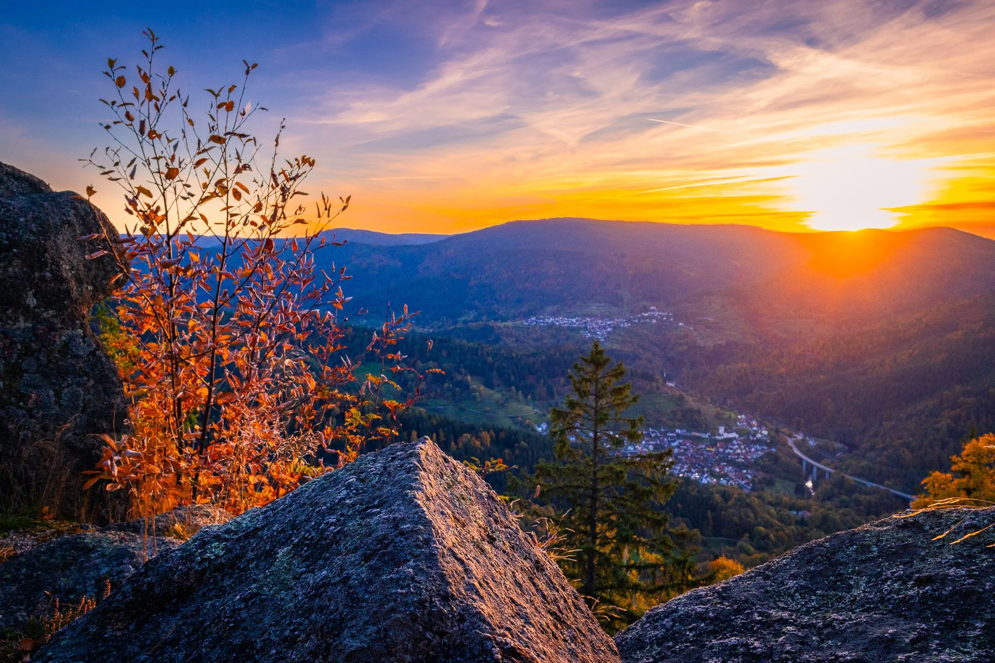 Herbstliches Murgtal 1 (Querformat)