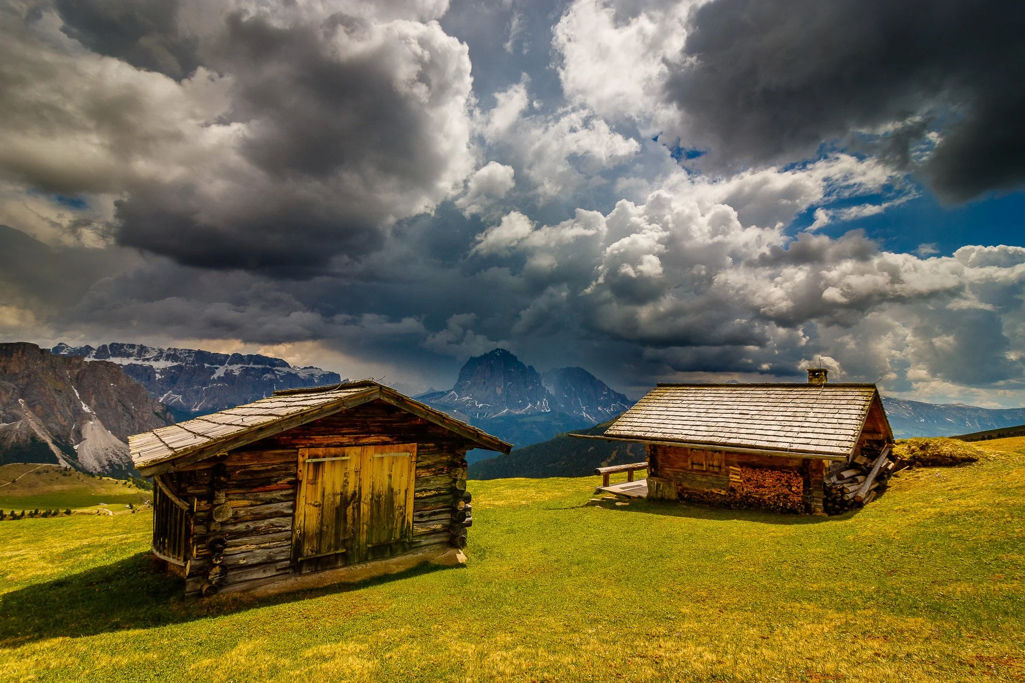 Berghütten (Querformat)