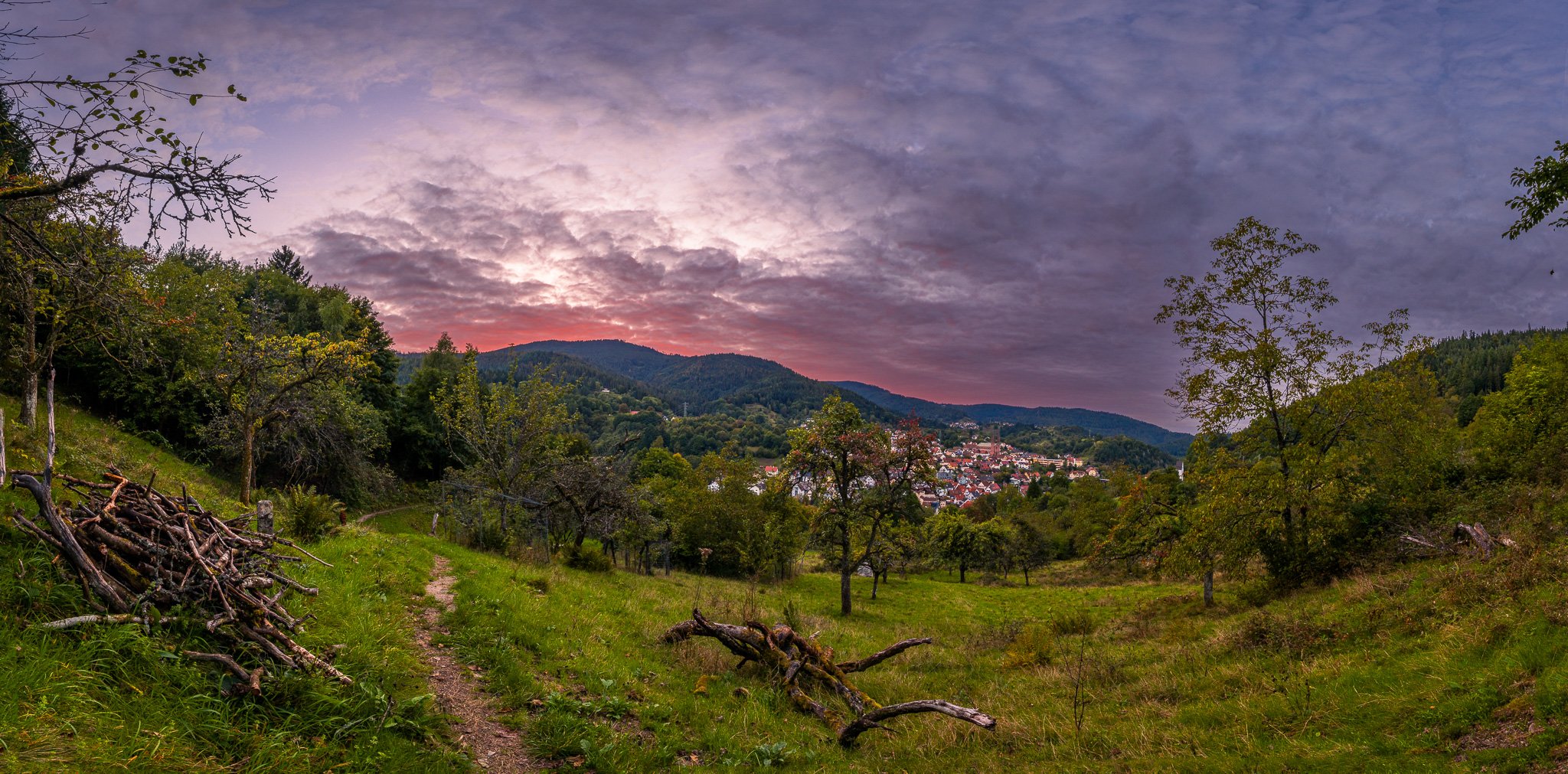 Wolkenstimmung - Panorama (Querformat)