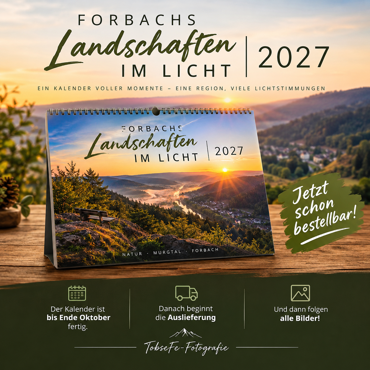 Forbachs Landschaften im Licht - Kalender 2027