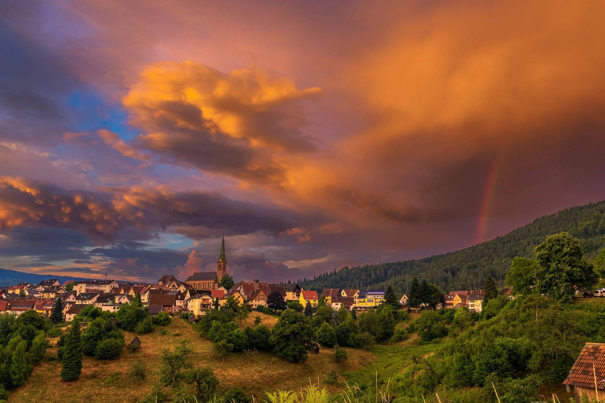 Bermersbach im goldenen Morgenlicht 1 (Querformat)