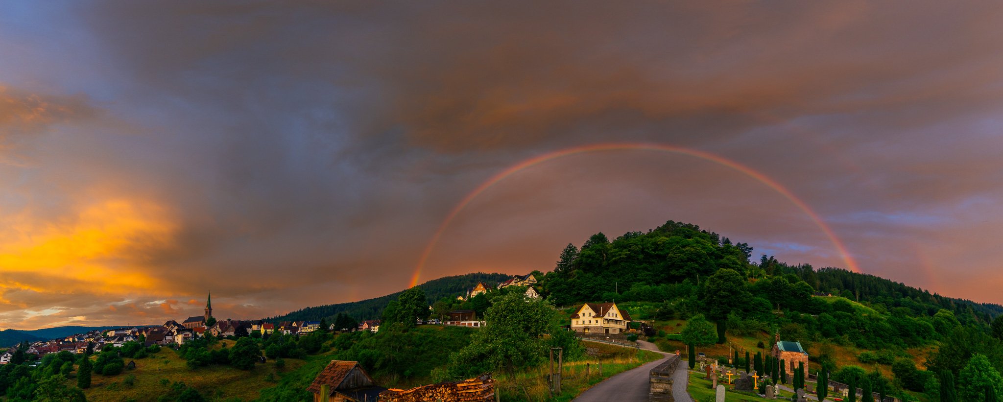 Goldenes Bermersbach - Panorama 3 (Querformat)