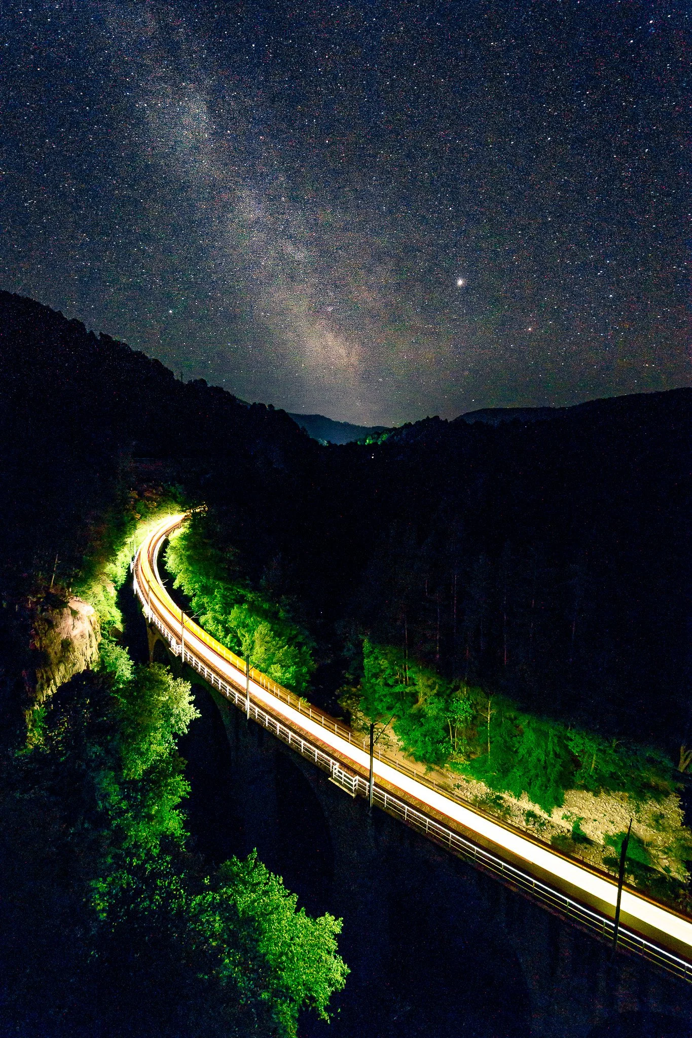 Milchstraße Brücke (Hochformat)