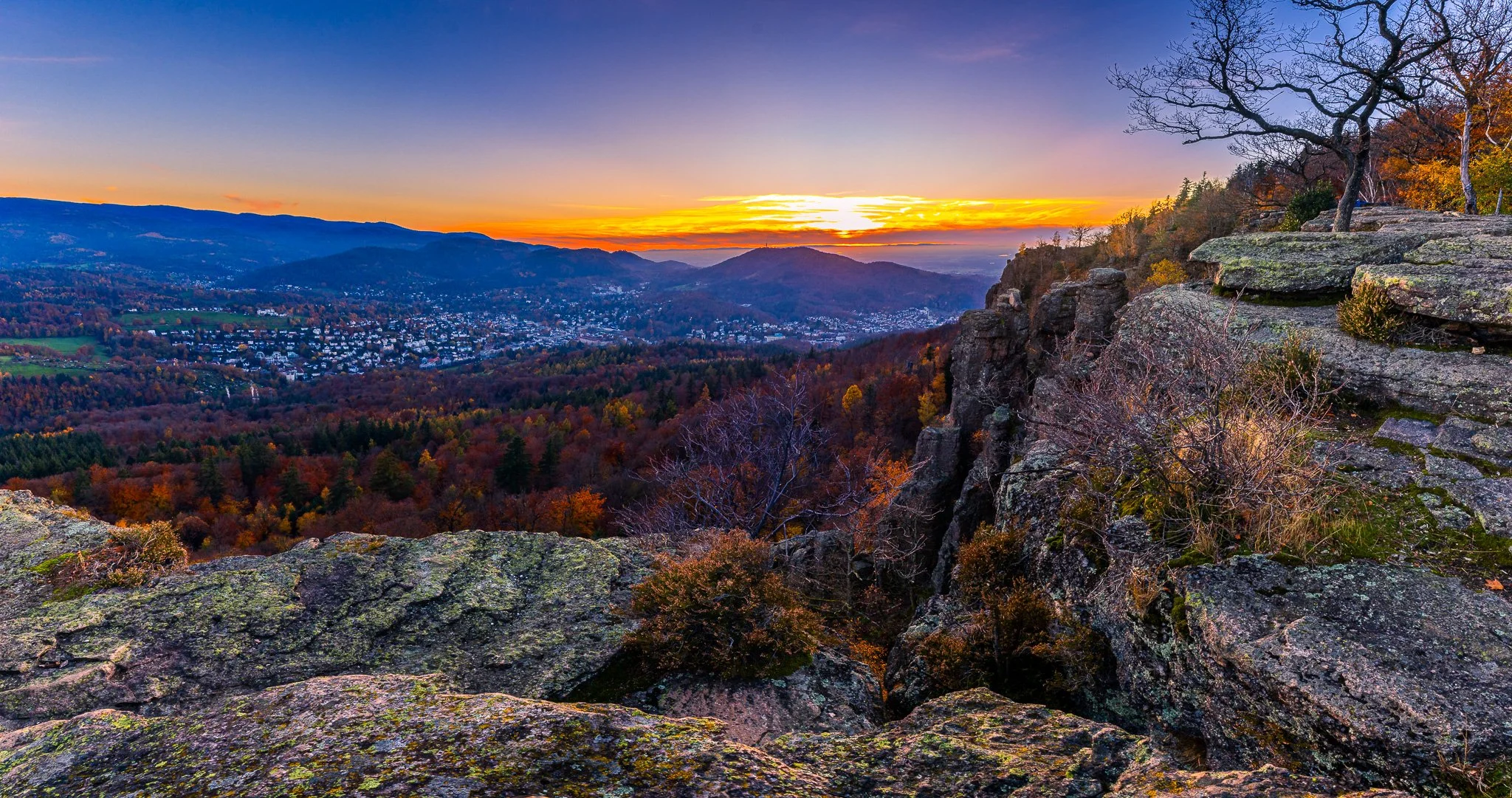 Battert im Herbst - Panorama (Querformat)