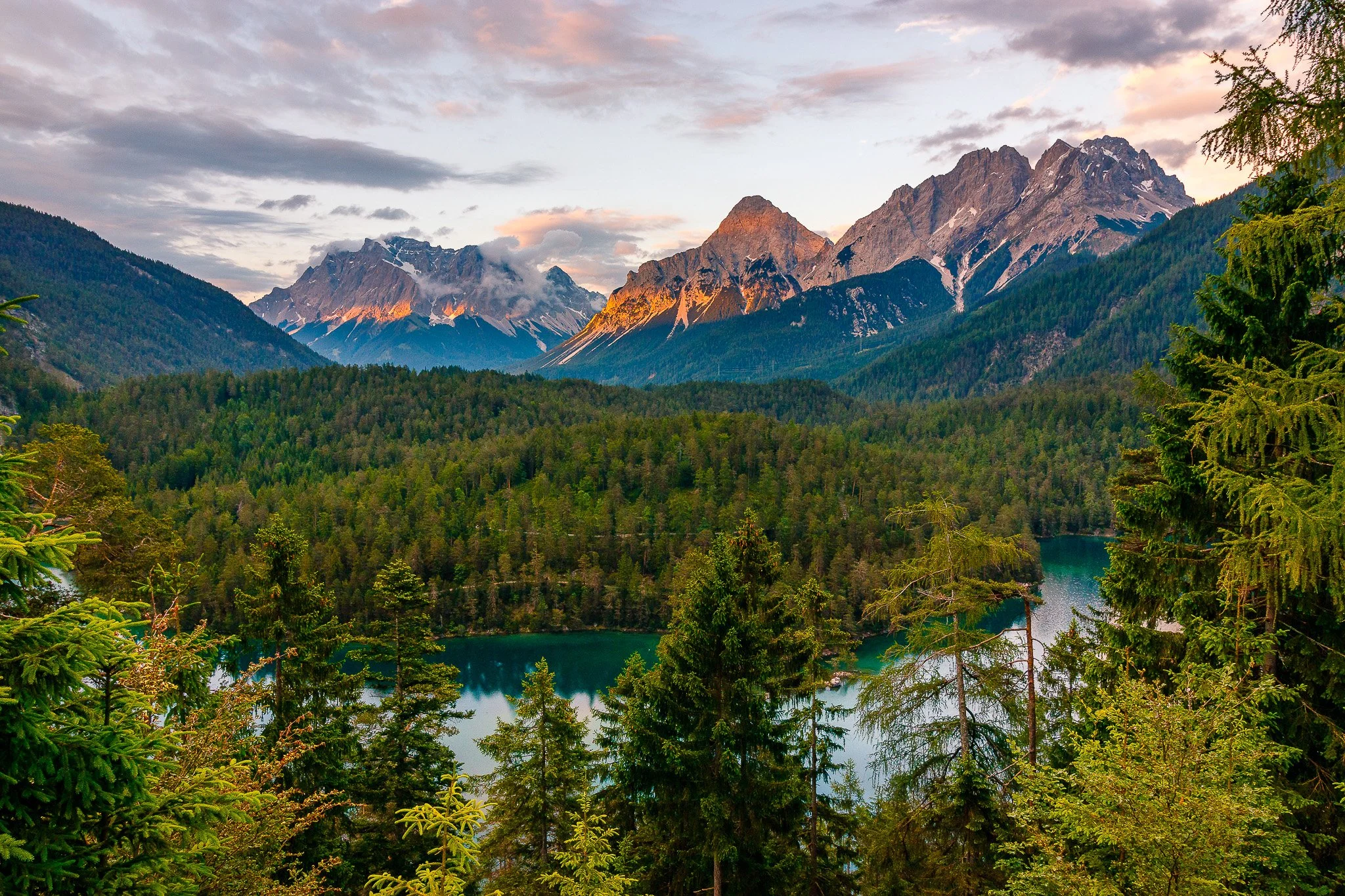 Alpenglühen (Querformat)
