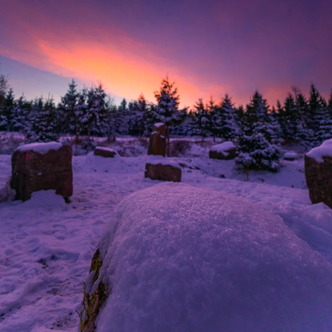 Winterlandschaft (Hochformat)