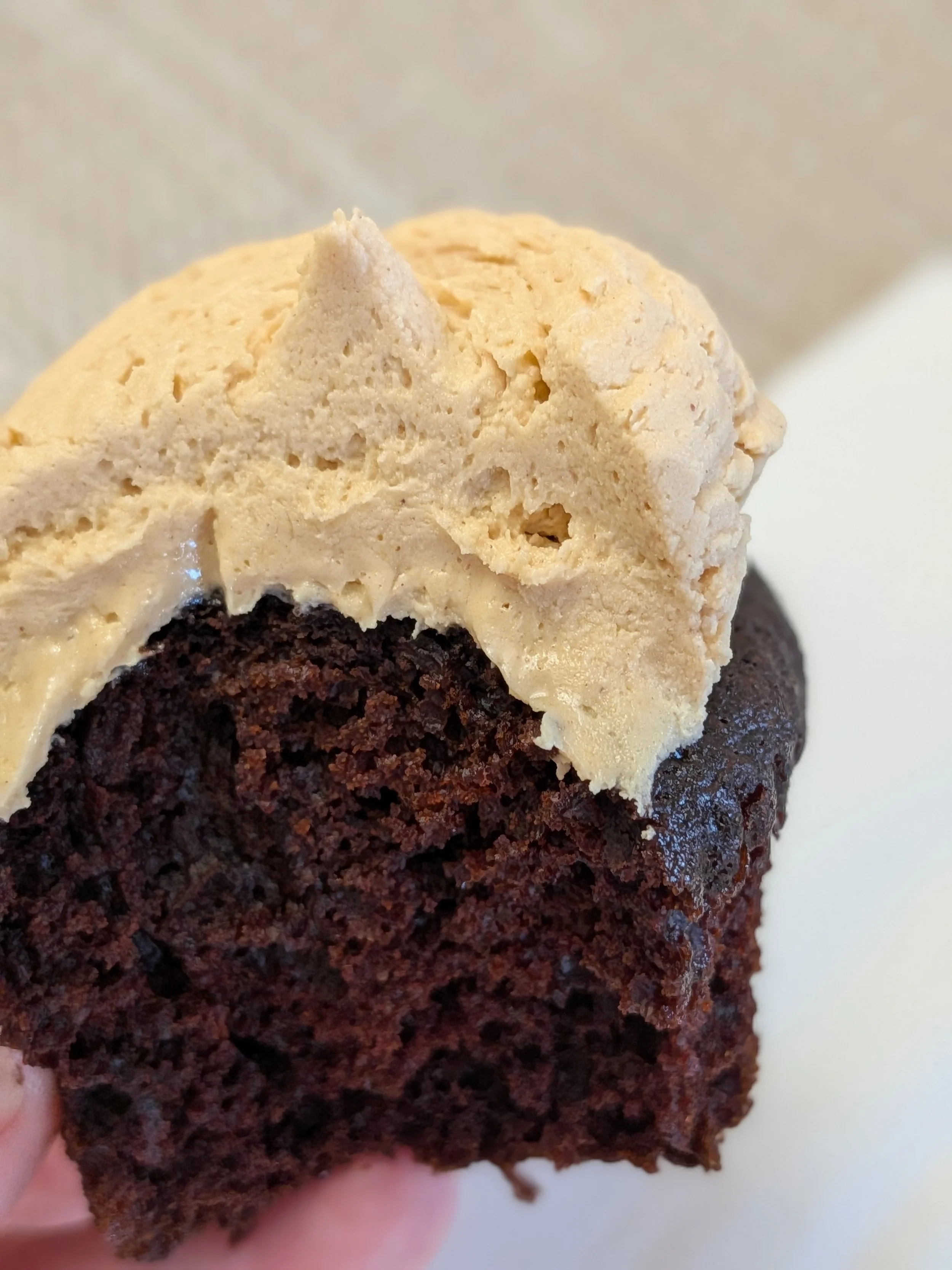 Chocolate Cupcake with Peanut Butter Frosting