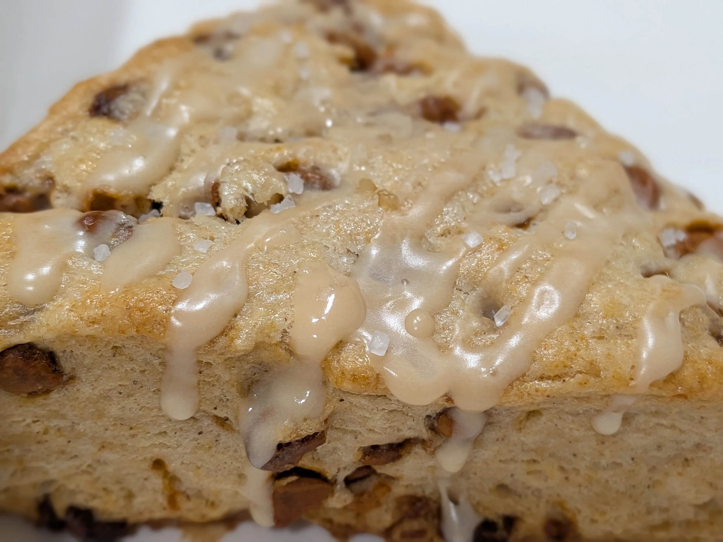 Cinnamon Chip Scone with Coffee Glaze