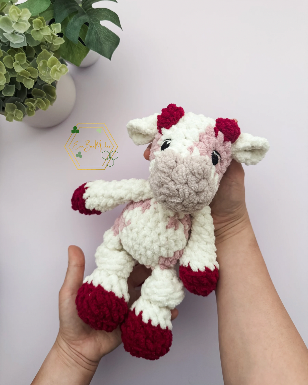 Pink Purple Cow Snuggler